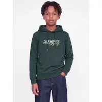 Jack & Jones Junior Sweatshirt 'JJJade' verde escuro / coral / branco