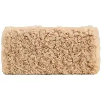 Gant para mulher. 4975163 Embreagem de pelúcia bege (OSFA), Casual, Pele