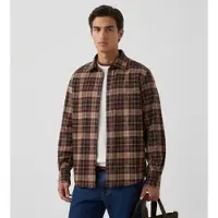 MC2 SAINT BARTH para homem. SEEF005 Camisa de flanela Seefeld castanha (M), Marrom, Casual, Poliéster, Manga comprida