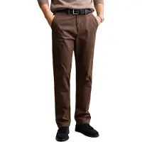 Gant para homem. 1501001 Calça chino Regular Fit clássica marrom (34/34), Casual, Algodão orgânico