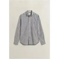 Gant Camisa taupe / antracite / branco