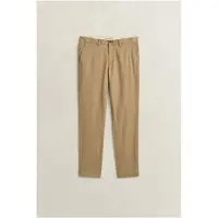Gant para homem. 1501000 Calças chinos slim fit bege (34/34), Marrom, Casual, Algodão, Clássico