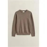 Gant para homem. 8030761 Suéter de gola redonda castanho (M), Marrom, Casual, Algodão