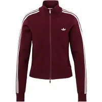 Adidas Originals Casaco de malha vermelho vinho / branco