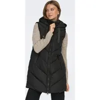 JDY Quispos JDYSKYLAR PADDED HOOD WAISTCOAT OTW mulheres - Preto - EU XS