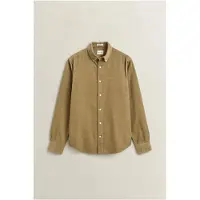 Gant para homem. 3250351 Camisa de pana Archive Shield cáqui (XXL), Casual, Algodão, Manga comprida, Taupe