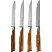Messermeister Oliva Elite E-6684-4/4S, conjunto de facas para bifes de 4 peças