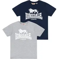 Lonsdale Camiseta De Manga Curta Kelso 2 Unidades