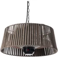LUCANDE Acquecedor exterior Pyravo, castanho, alumínio, Ø 60 cm