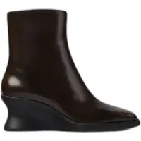 Camper para mulher. K400843-002 Botas altas de pele Milah castanho (41), Couro, Marrom, 3 a 5cm, Nenhum, Casual