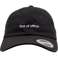 Mister tee Boné 'Out Of Office' cinzento / preto / branco