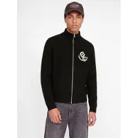 Jack & Jones Casaco de malha 'JORFREDERIKSBERG' ecru / preto