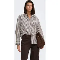 ONLY Blusa 'JDYVESPER' chocolate / branco