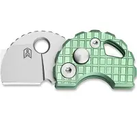 Bestechman Navalha Turtle - Beadblasted - Titanium Frag Pattern, verde