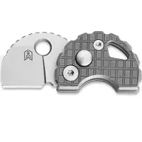 Bestechman Navalha Turtle - Beadblasted - Titanium Frag Pattern, cinza