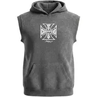 West Coast Choppers Moletom Com Capuz Worn Cross Sleeveless