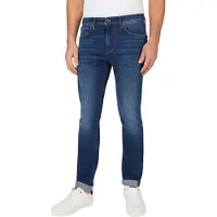 Pepe Jeans para homem. PM207387CT4 Calças de ganga skinny azuis (29/32), Azul, Casual, Algodão, Denim