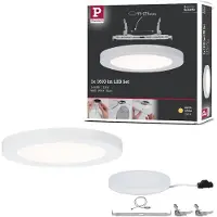 Paulmann Painel embutido LED Cover-it Ø17 cm, 880 lm, 3000 K, branco