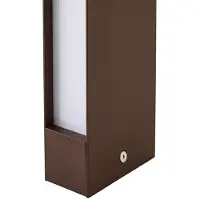 LUCANDE Candeeiro de caminho LED Lirka, altura 60 cm, cor de ferrugem, IP65