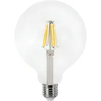 Matel Lâmpada Led Globe Filament E27 G125 Warm Clear 12w