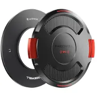 FreeWell Anel De Base Com Tampa Para Filtro De Câmera Real Locking Vnd Dslr/dslm 49 Mm