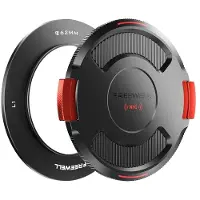 FreeWell Anel De Base Com Tampa Para Filtro De Câmera Dslr/dslm Real Locking Vnd 62 Mm