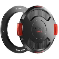 FreeWell Anel De Base Com Tampa Para Filtro De Câmera Dslr/dslm Real Locking Vnd 67 Mm