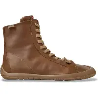 Camper para mulher. K400861-003 Botins de Pele Peu Path+ marrom (38), Couro, Plano, Zíper, Casual