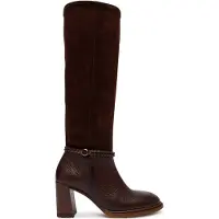 Hispanitas para mulher. HI265079 Botas de pele Alabama castanhas (39), Couro, Marrom, 5 a 8cm, Casual