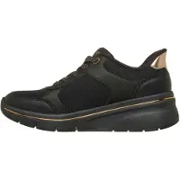 SKECHERS para mulher. 190366 Tênis Slip-ins: Billion Flex - Livin' Lush preto (38), Plano, Cordão, Casual