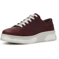 Camper para mulher. K200645-107 Sapatilhas de pele Runner Up bordô (38), Couro, Plano, Nenhum, Casual, Borgonha