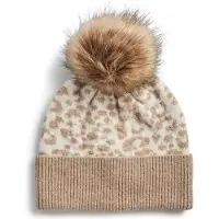 Pieces Gorros 'PCJUMBO' creme / camelo