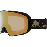 Red Bull Spect Eyewear - Máscaras ski - Rush Matt Black Brown Gold Chrome X para Unissexo - Preto
