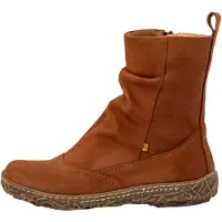 El naturalista para mulher. 2N7223NDE505_023 Botins em pele N722 Pleasant Wood castanho (37), Couro, Marrom, Plano, Zíper, Clássico