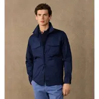Hackett London para homem. HM6000033 Sobrecamisa Overshirt azul-marinho (3XL), Casual, Algodão, Manga comprida