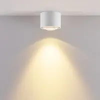 Molto Luce Candeeiro de teto exterior LED MAG MINI, branco, Ø 9 cm, CCT, regulável, IP44