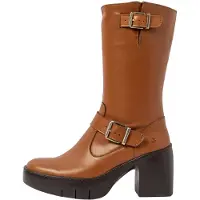 Art para mulher. 1165711CB003_023 Botas de couro 1657 castanho (42), Marrom, 3 a 5cm, Zíper, Casual