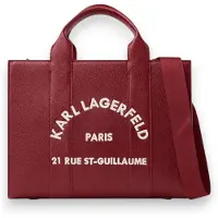 Karl Lagerfeld para mulher. B1W30041 Bolsa tote média Rue St-Guillaume grená (OSFA), Casual, Poliuretano