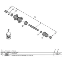 Shimano Eixo Do Cubo Fh-tc500-ms/fh-tc500-hm