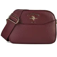 U.S. POLO ASSN. Mala de ombro 'STANFORD' borgonha