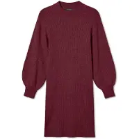 Vero Moda Vestido de malha 'VMHarper' borgonha