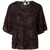 Y.A.S Blusa 'YASElysia' castanho de castanha / castanho escuro