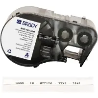 Brady M4C-125-7641 fita termoencolhível preto sobre branco 5,97 mm x 2,13 m