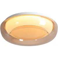Searchlight Candeeiro de teto LED Jude Flush, âmbar, Ø 30 cm, CCT