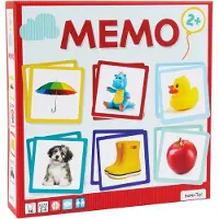 Barbo Toys Jogo 'Mein erstes Memo' azul claro / amarelo / vermelho / branco