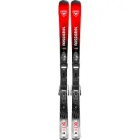 Rossignol - Packs (skis + fixações) - Hero JR 100-140 + Kid4 2027 para criança - Tamanho criança 140 cm - Vermelho