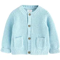 Next Casaco de malha 'Baby Bear' azul claro / cappuccino / castanho claro / preto