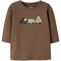 Name it Camisola 'NBMROTRAM' castanho / brocado / acastanhado / preto