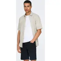 Only & Sons Camisa 'ONSCaiden' bege