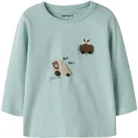 Name it Camisola 'NBMROTRAM' estuque / opal / chocolate / branco